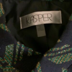 Kasper Diagonal Design Shimmery Suit